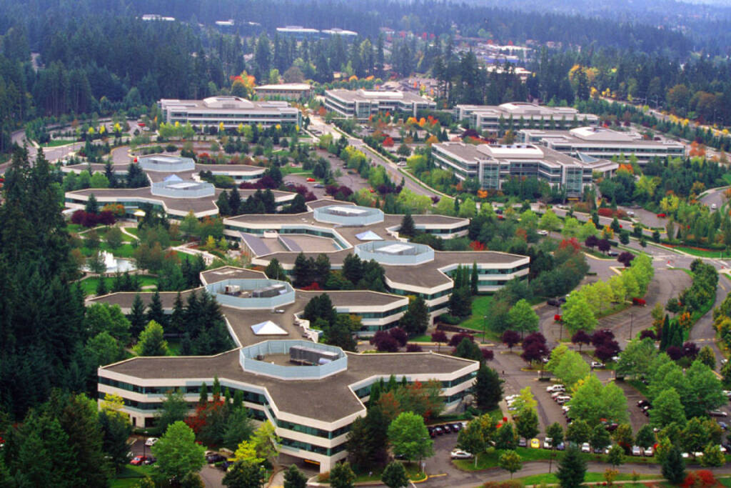 An aerial view of Microsoft Main Campus, Redmond, Washington, © Microsoft Corp. (Homepage) (04.02.2014) 