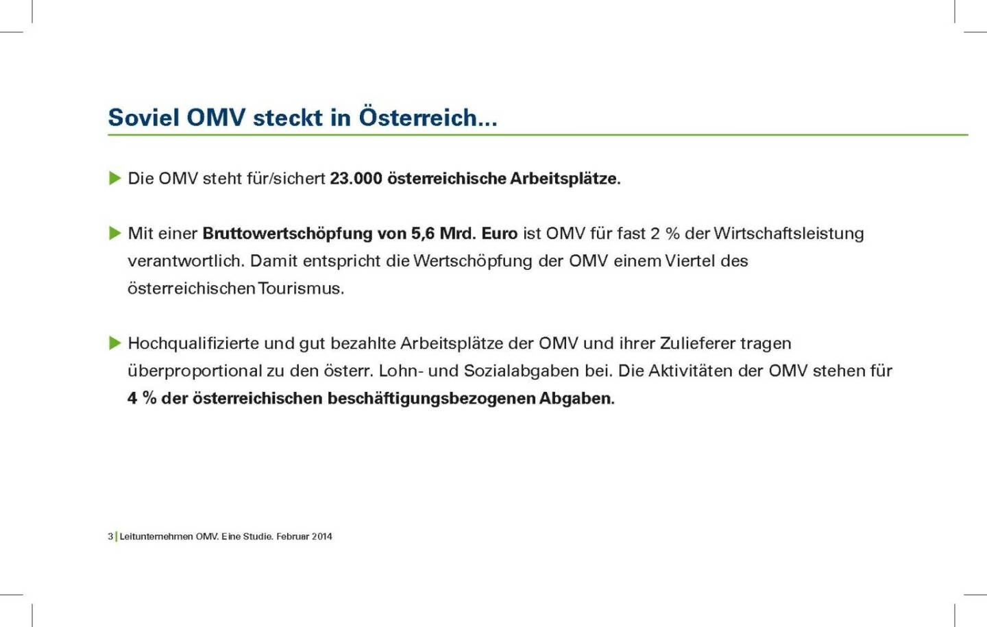 Soviel OMV steckt in Österreich...