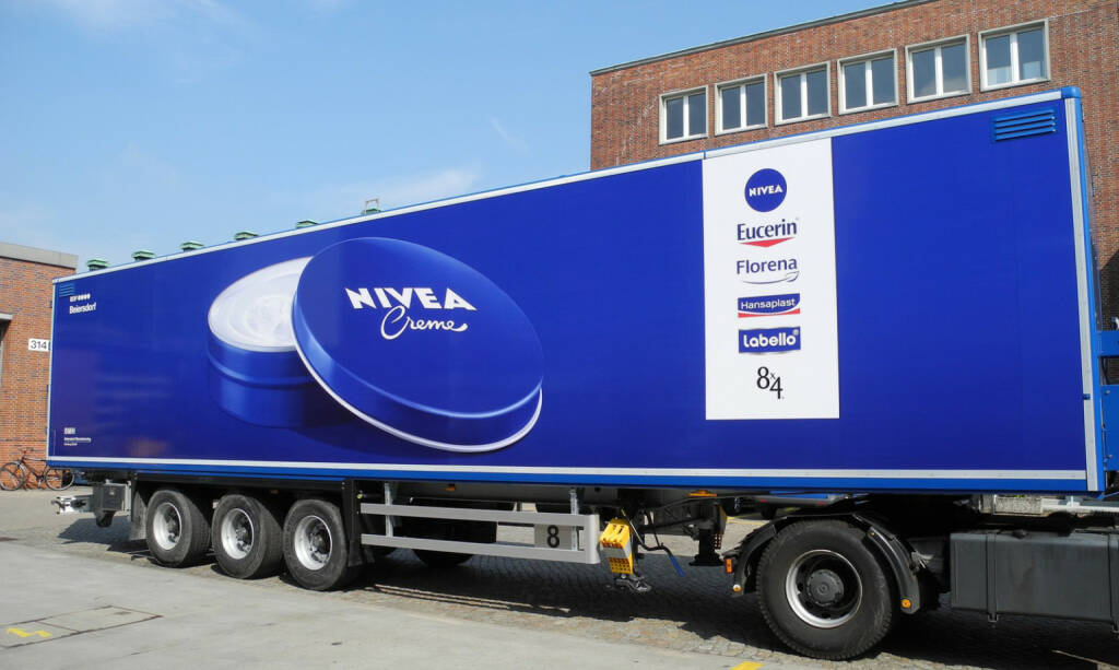 NIVEA LKW, © Beiersdorf AG (Homepage) (06.02.2014) 