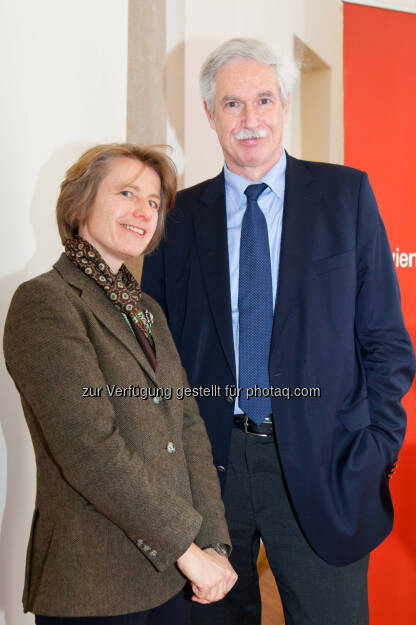 Susanne Kalss (Professorin am Institut für Zivil- und Unternehmensrecht an der Wirtschaftsuniversität Wien), Otto Lucius (Geschäftsführer Bank Verlag) (Bild: Foto Weinwurm) (12.02.2014) 