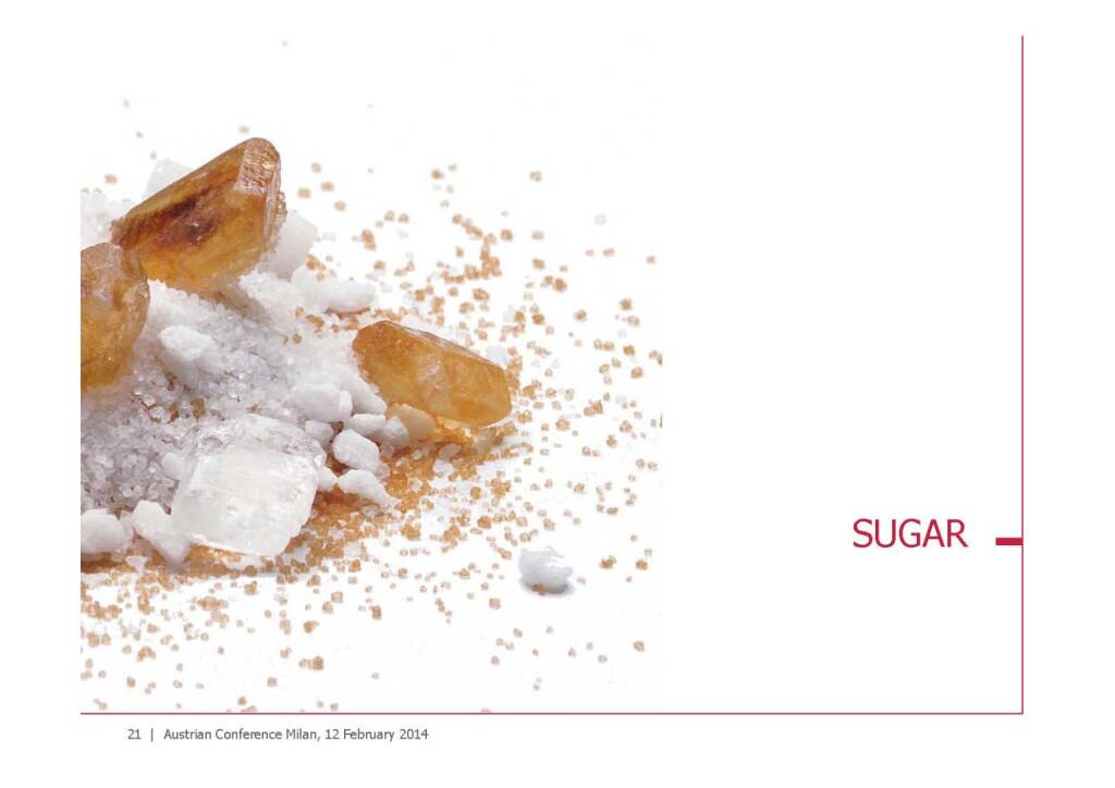 Sugar / Zucker, © Agrana (13.02.2014) 