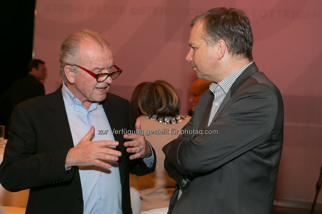 Rudi Klausnitzer (Medienberater), Horst Pirker (Medecco, Verlagsgruppe News), © Der österreichische Journalist/APA-Fotoservice/Schedl (13.02.2014) 