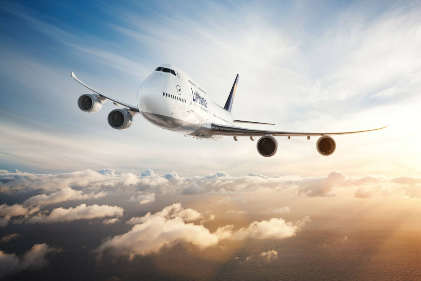 Air-to-air Motiv der Lufthansa 747-8 Intercontinental, © Photographer: Jens Görlich