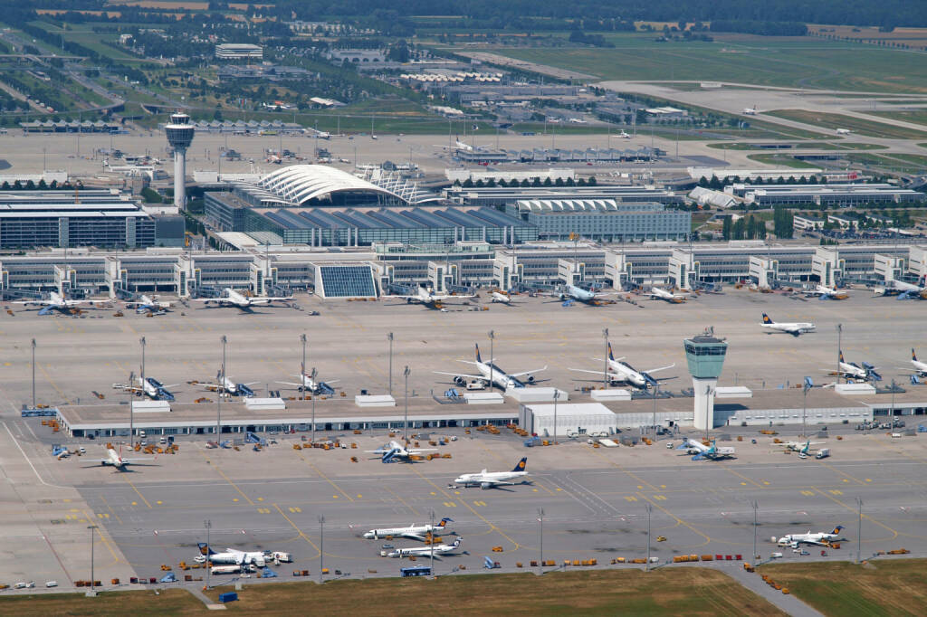 Flughafen Muenchen, von oben, Lufthansa AG, (C) Kerstin Roßkopp , © Lufthansa AG (Homepage) (17.02.2014) 