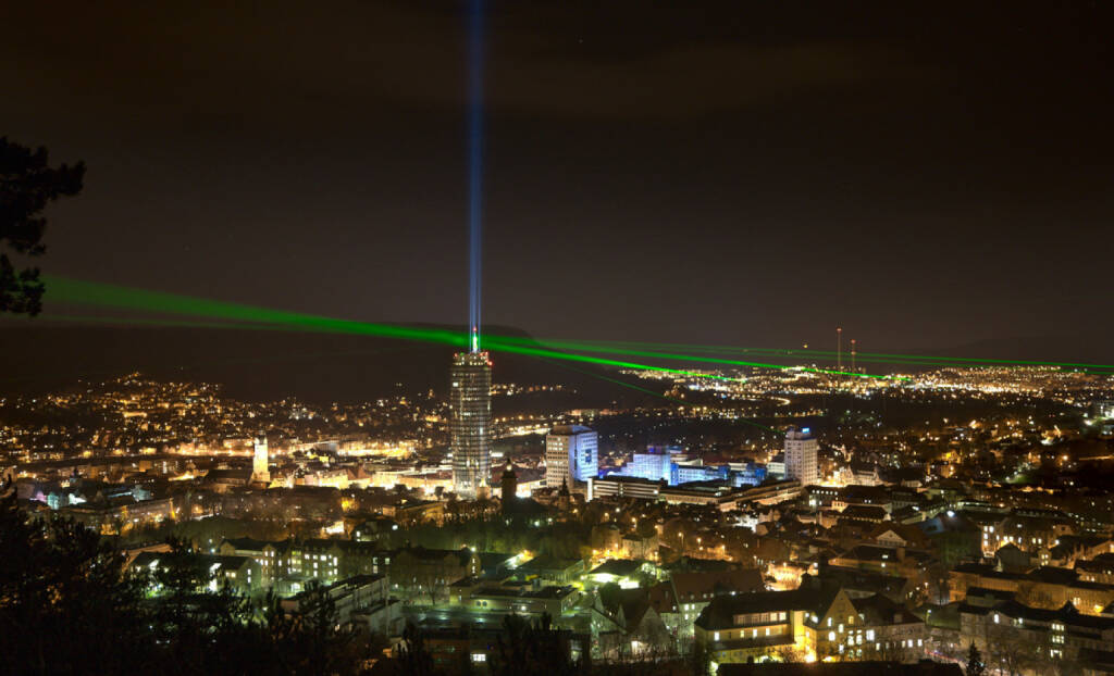 Laser über Jena 2008, Jenoptik AG, © Jenoptik AG (Homepage) (17.02.2014) 