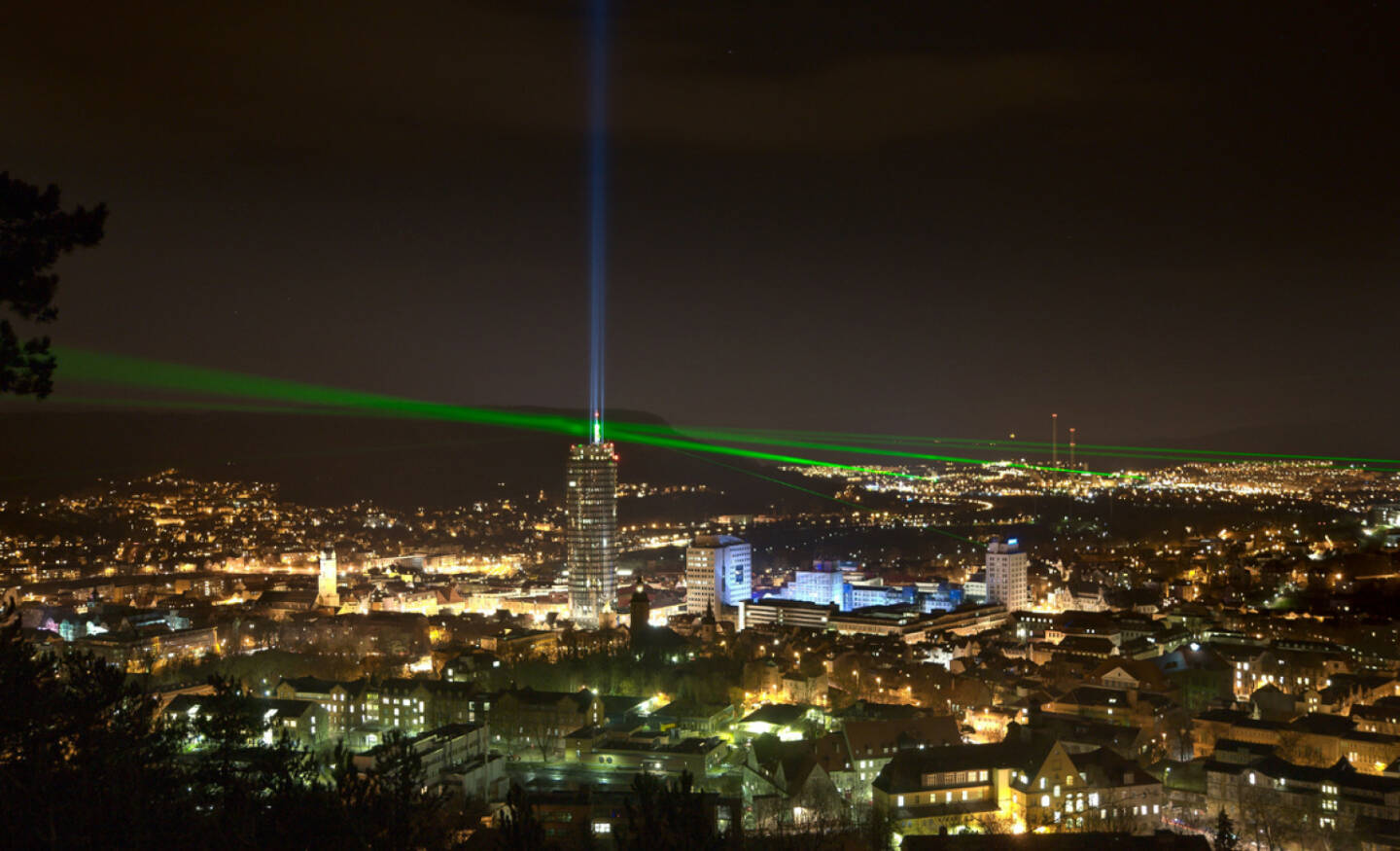 Laser über Jena 2008, Jenoptik AG