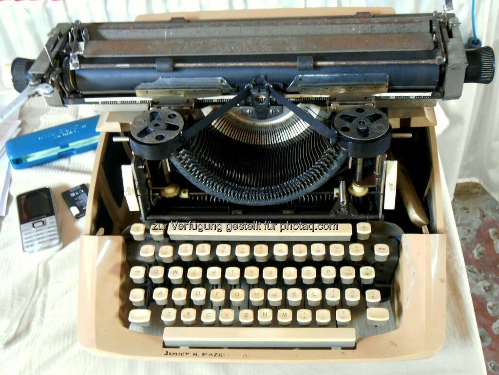 Typewriter, Schreibmaschine (2014), © Dietmar Scherf (17.02.2014) 