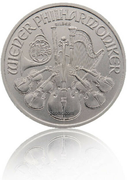 Philharmoniker Silber 1/1 Hersteller: Münze Österreich Herkunftsland: Österreich Durchmesser: 37,00 mm Dicke: 3,20 mm Bruttogewicht: 31,103 Feinheit: 999,9 Erstprägung: 2008, © philoro für ein Fachheft (26.02.2014) 