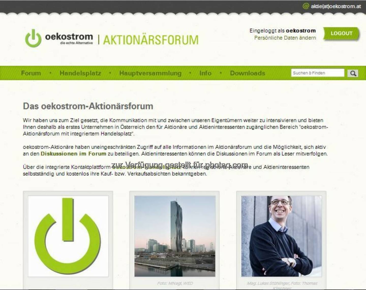 oekostrom-Aktionärsforum