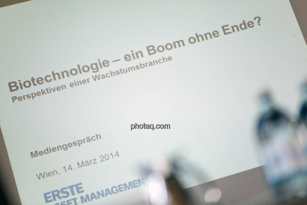 Biotechnologie - Ein Boom ohne Ende?, © Michaela Mejta (14.03.2014) 