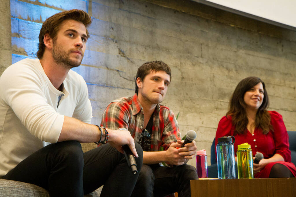 Josh Hutcherson & Liam Hemsworth visit Twitter HQ, Copyright Aaron Durand for Twitter, Inc., © Twitter Inc.  (15.03.2014) 