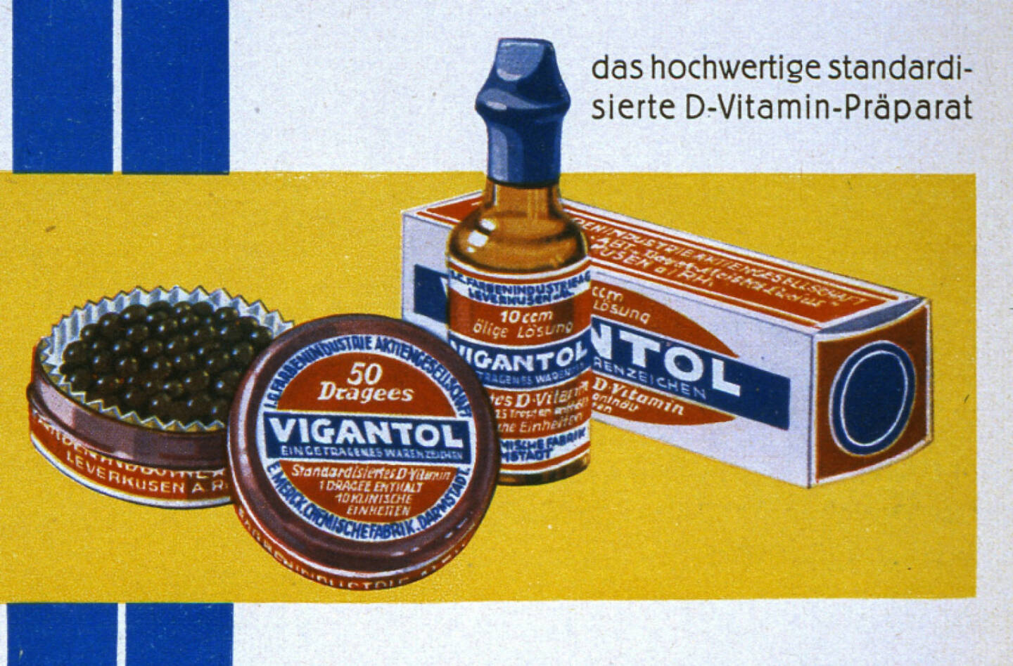 Vigantol®: Werbung, 1929, Merck-Gruppe