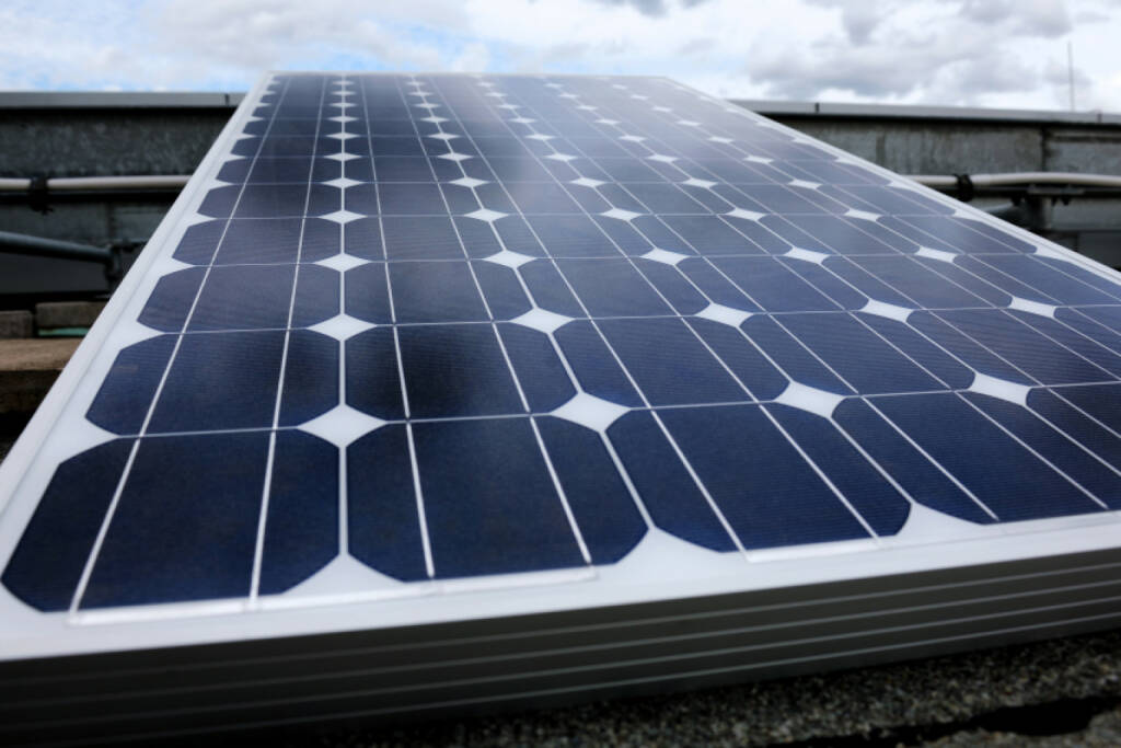 Solarmodul, hergestellt mit Mercks Ätzpaste, Merck-Gruppe, © Merck KGaA (Homepage) (16.03.2014) 