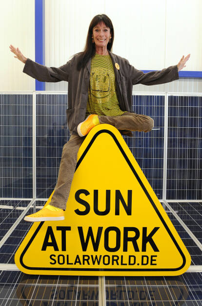 Geraldin Chaplin bei der SolarWorld AG, © SolarWorld AG (Homepage) (16.03.2014) 