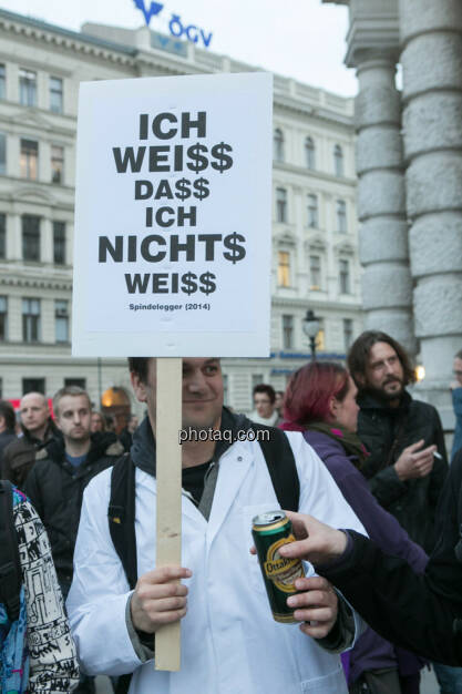 Hypo Demonstration in Wien am 18.03.2014, © Martina Draper/finanzmarktfoto.at (18.03.2014) 