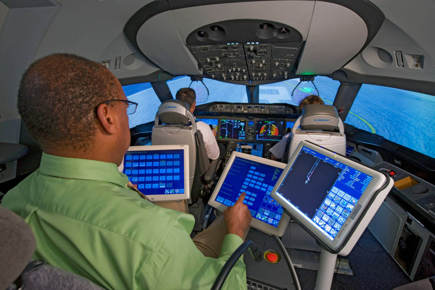 Interior 787 Motion Based Simulator, Boeing Company

