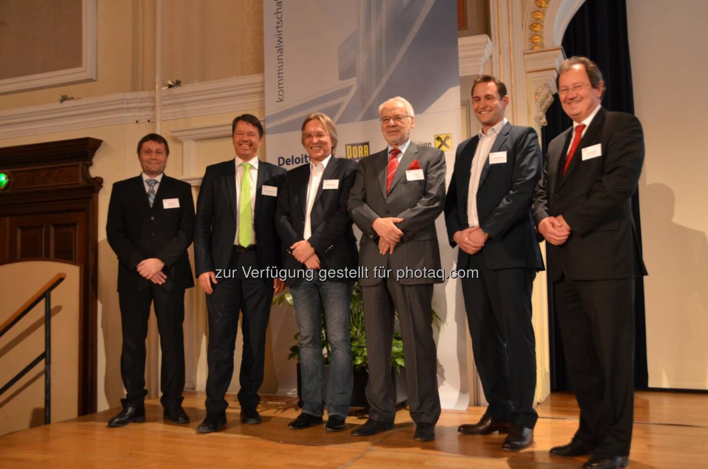 Robert Wurth, Raiffeisen-Leasing; Gerhard Marterbauer, Deloitte Österreich; Wolfgang Poppe, Vasko+Partner Ingenieure; Erhard Busek, Vizekanzler a.D., Wolfgang Kainzmeier, Strauss & Partner Development GmbH; Josef Stadlinger, Siemens AG Österreich