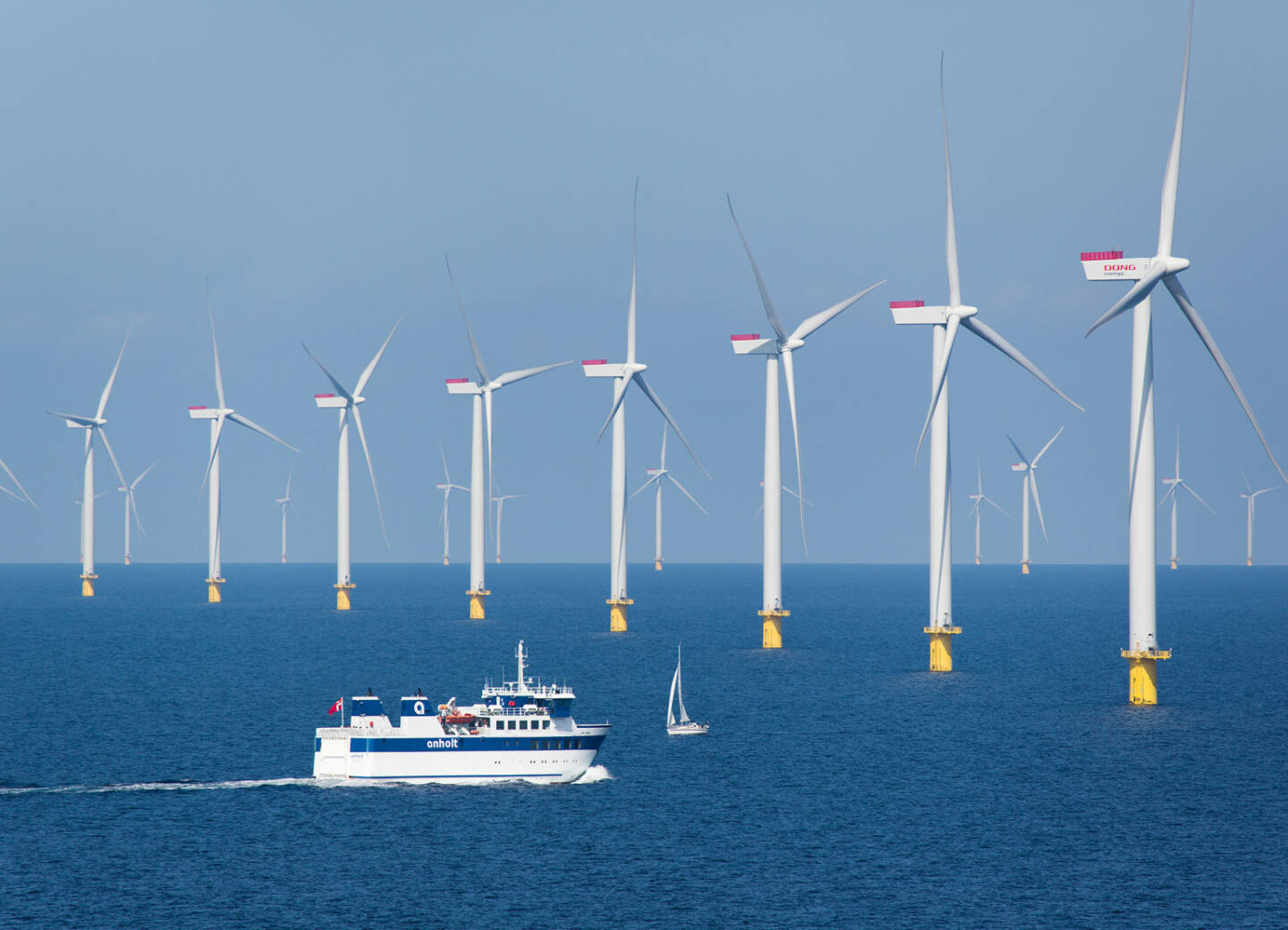 Offshore-Windkraftwerk Anholt im Kattegat, Dänemark