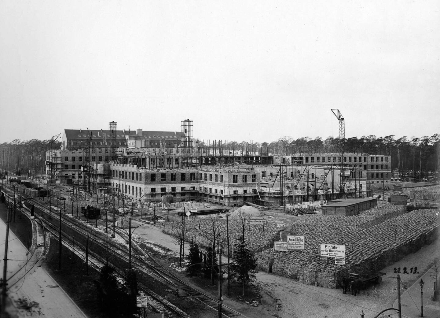 Hauptverwaltung Berlin Siemensstadt 1913, Bauphase