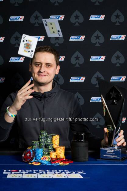 Oleskii Khoroshenin, Sieger des PokerStars.net EPT Wien Main Event, © Tomas Stacha (31.03.2014) 