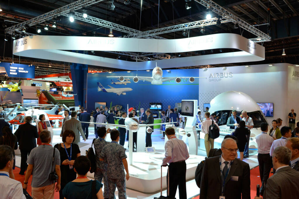 Airbus Group stand at Singapore Airshow, © Airbus Group (Homepage) (02.04.2014)