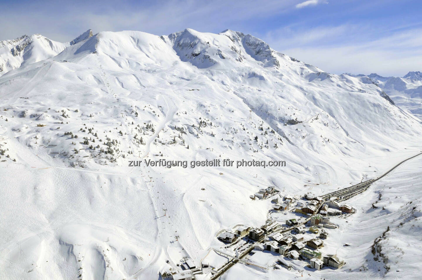 Lech Zürs am Arlberg, Luftbild von Zürs (Bild: Sepp Mallaun LZTG)