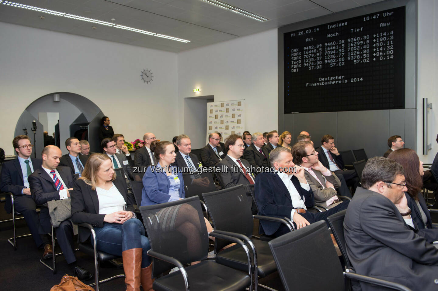 Frankfurt, GER - March 26, Deutscher Finanzbuchpreis 2014, Alte Börse  