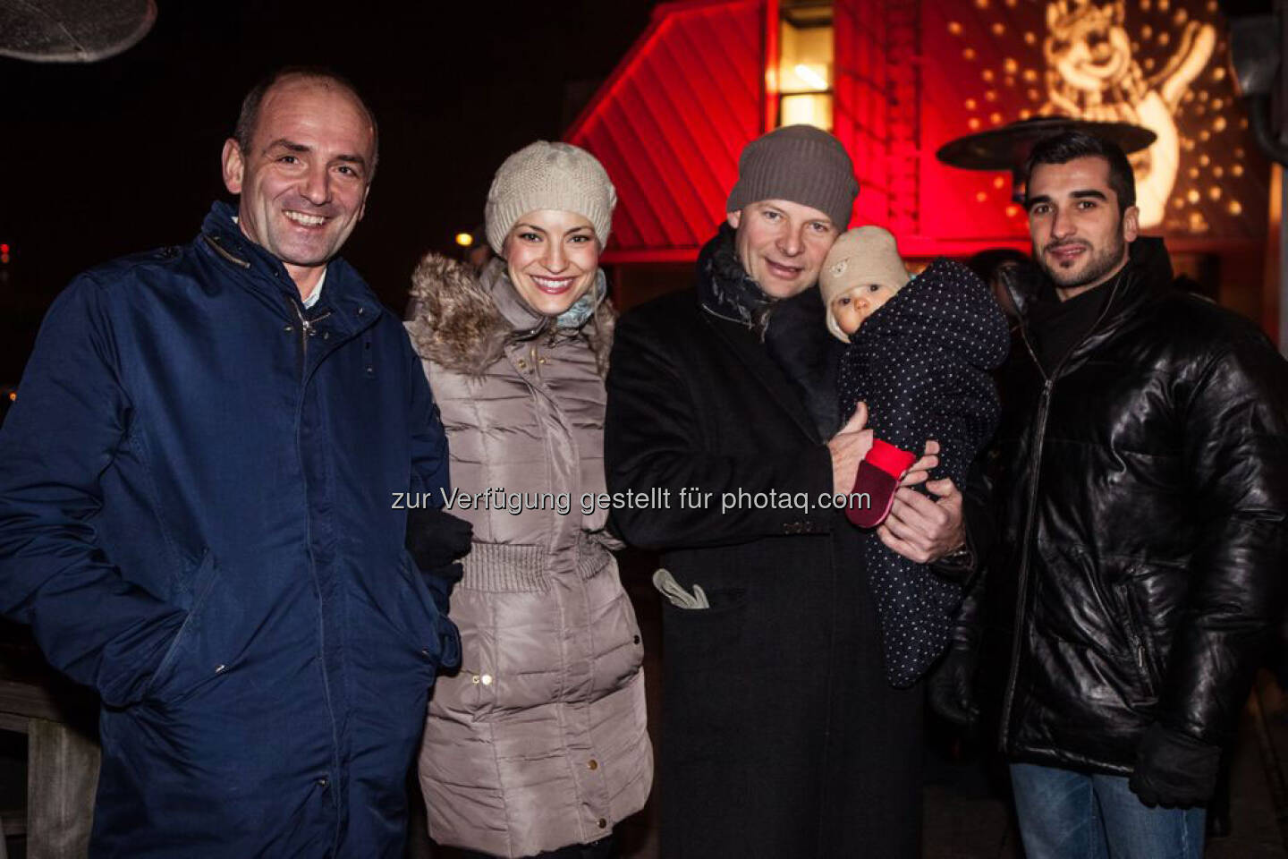 Günther Haas, Diana Lueger, Alexander Knechtsberger (mit seiner sieben Monaten alten Tochter Rosa Lou), Slobodan Rakic (v.l.)