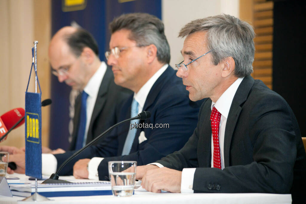 Christian B. Maier, Karl-Heinz Strauss, J. Johannes Wenkenbach, © Michaela Mejta für finanzmarktfoto.at (09.04.2014) 