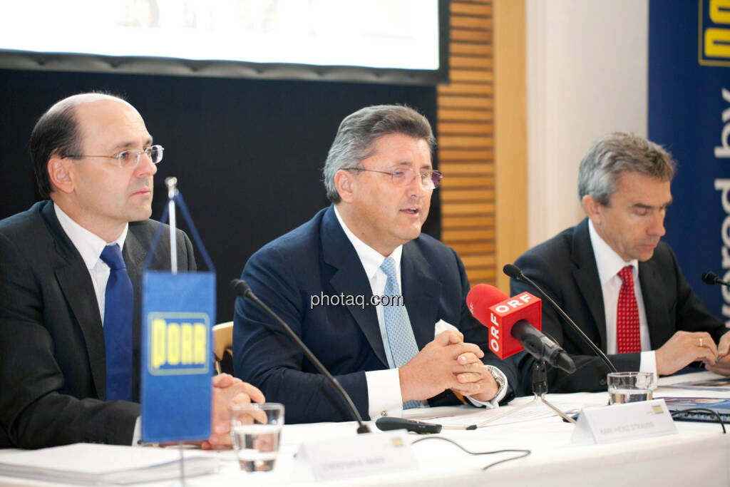 Christian B. Maier, Karl-Heinz Strauss, J. Johannes Wenkenbach, © Michaela Mejta für finanzmarktfoto.at (09.04.2014) 