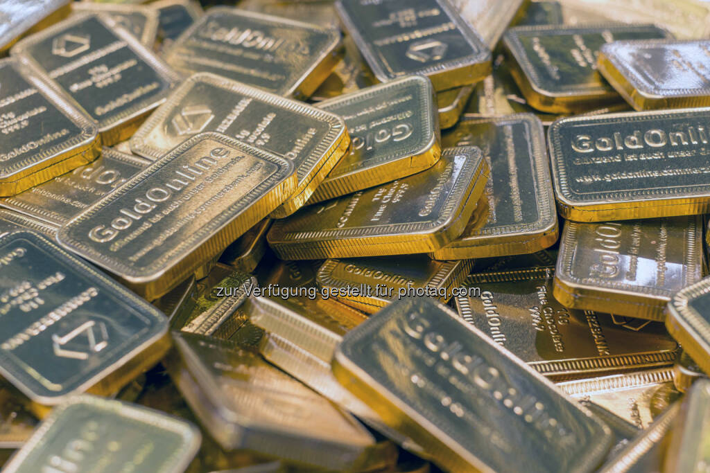 Schokoladen-Goldbarren des Ausstellers Commerzbank (Bild: Messe Stuttgart) (11.04.2014) 