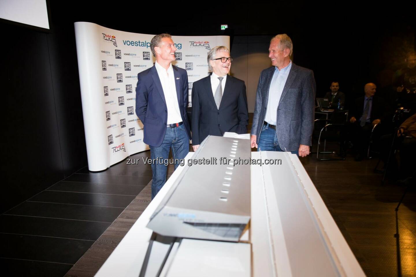 voestalpine CEO Wolfgang Eder, David Coulthard, Helmut Marko (Ernst Kainerstorfer)