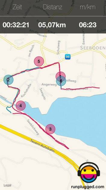 Runplugged-Test am Millstädter See (by Maximilian Nimmervoll, Tailored Apps) (12.04.2014) 