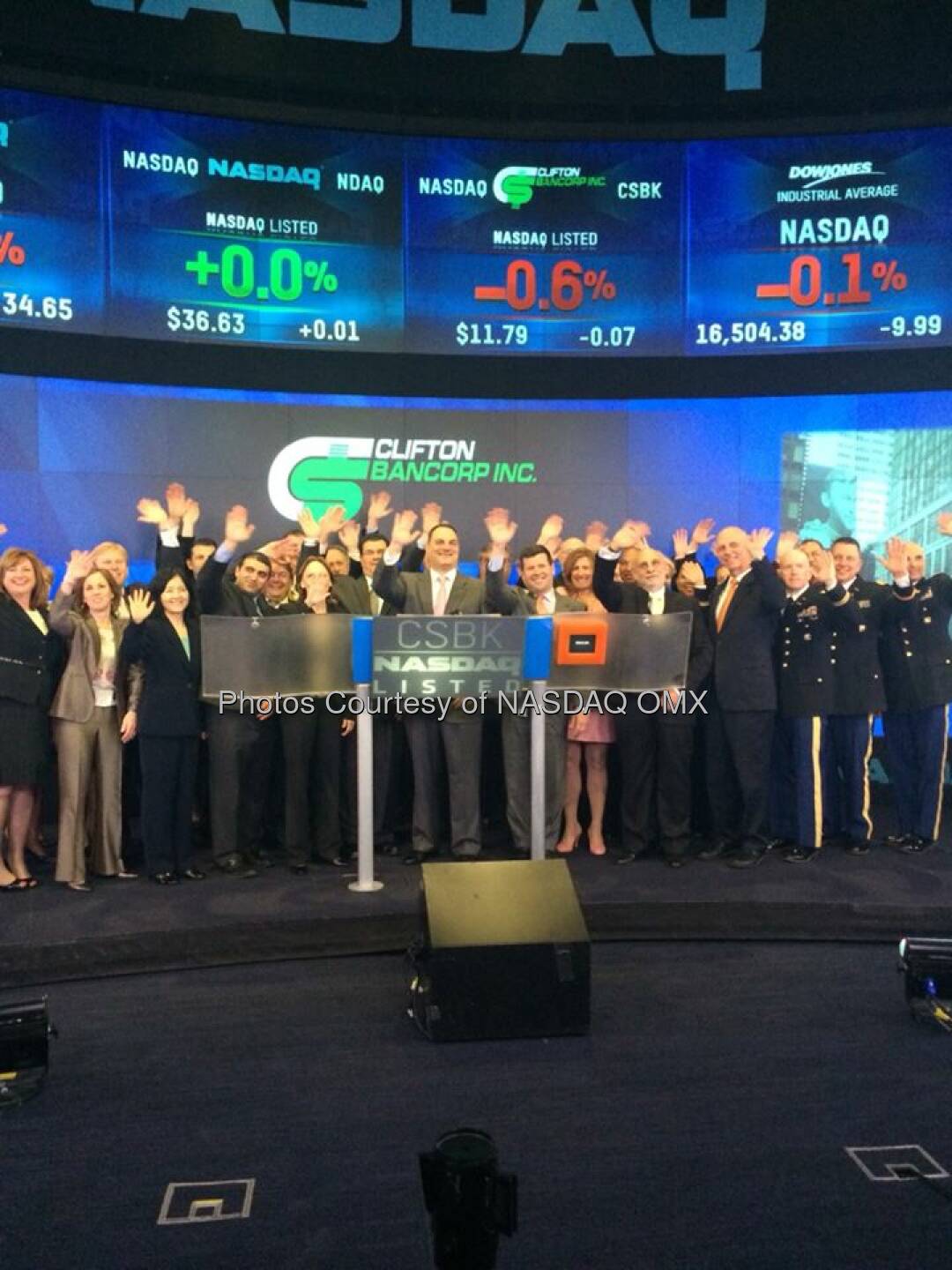 Clifton Bancorp Inc. Rings the #nasdaq Closing Bell! #dreambig $CSBK http://mob.li/_OlGZr  Source: http://facebook.com/NASDAQ