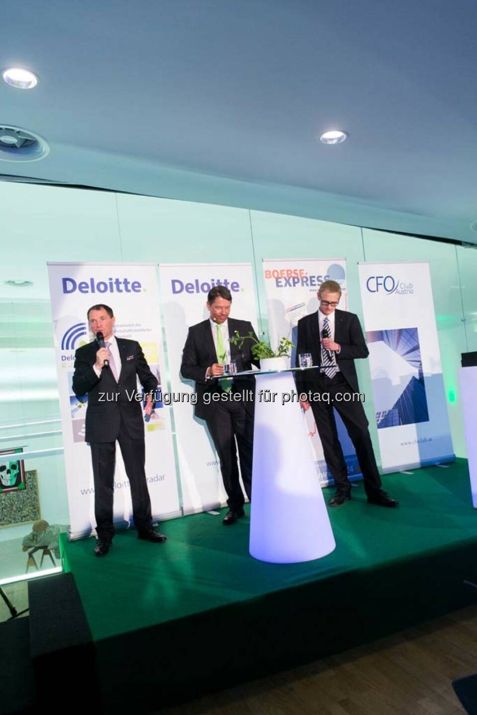 Franz Wohlfahrt (Novomatic), Gerhard Marterbauer (Deloitte), Gerald Jobst (Egger)