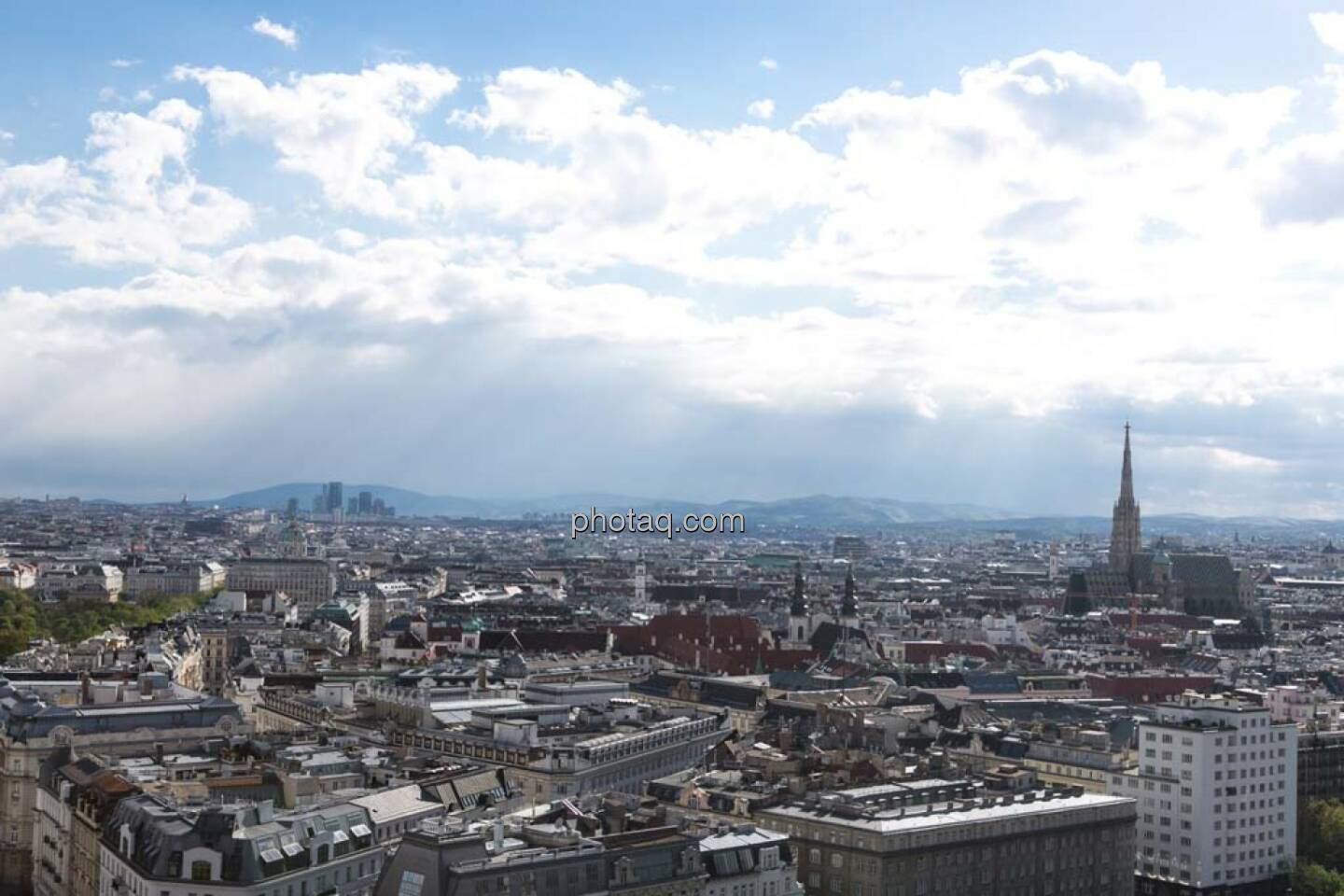 Wien, Stephandsdom, Blick vom Uniqa Tower