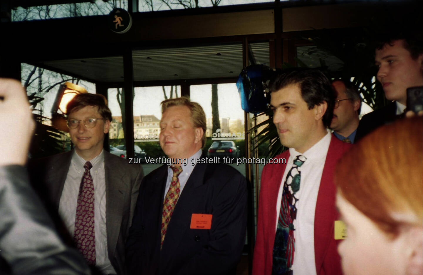 Bill Gates (links) und Kurt Seidl (rechts) bei der European Partner Conference 1996 in Kopenhagen - heuer feiert das Unternehmen Seidl Software 30-jähriges Firmenjubiläum (Bild: Seidl Software)