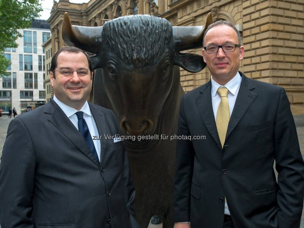 Daniel Riedl, Ronald Roos (Buwog), Bulle, © Immofinanz (29.04.2014) 