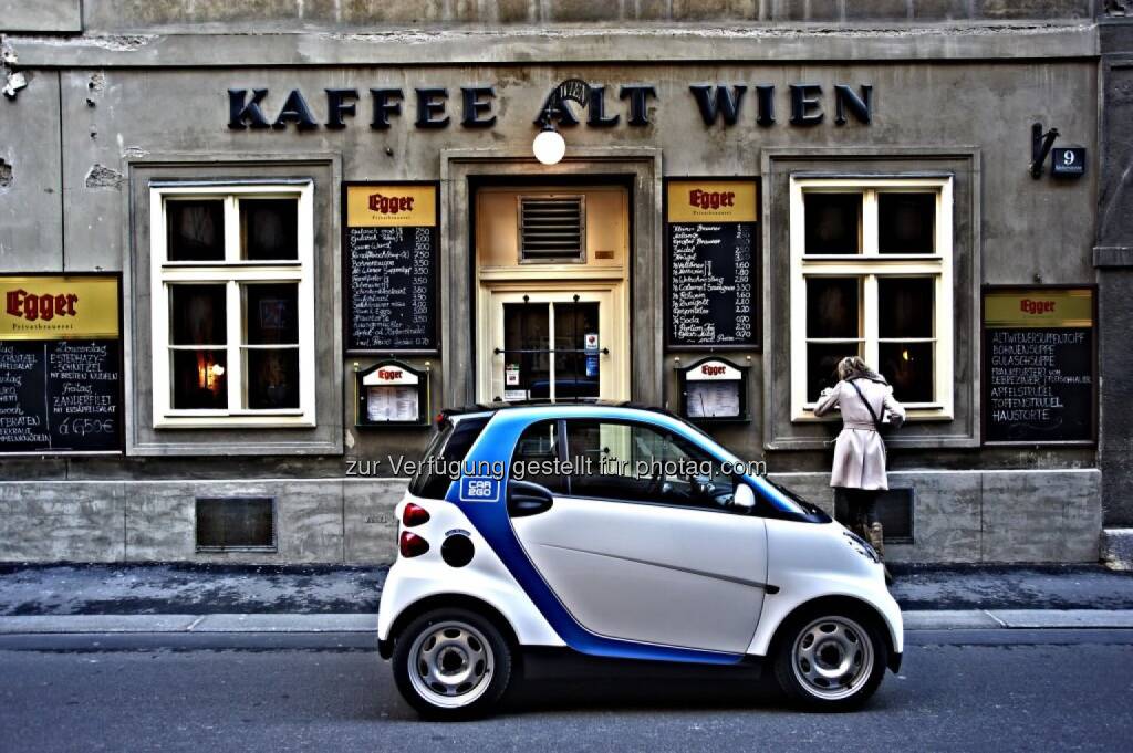 car2go, Wien Kaffee Alt Wien, © car2go (29.04.2014) 