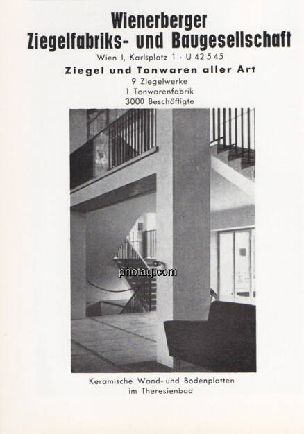 Wienerberger Werbung 1956, 3000 Beschäftigte (21.12.2012) 