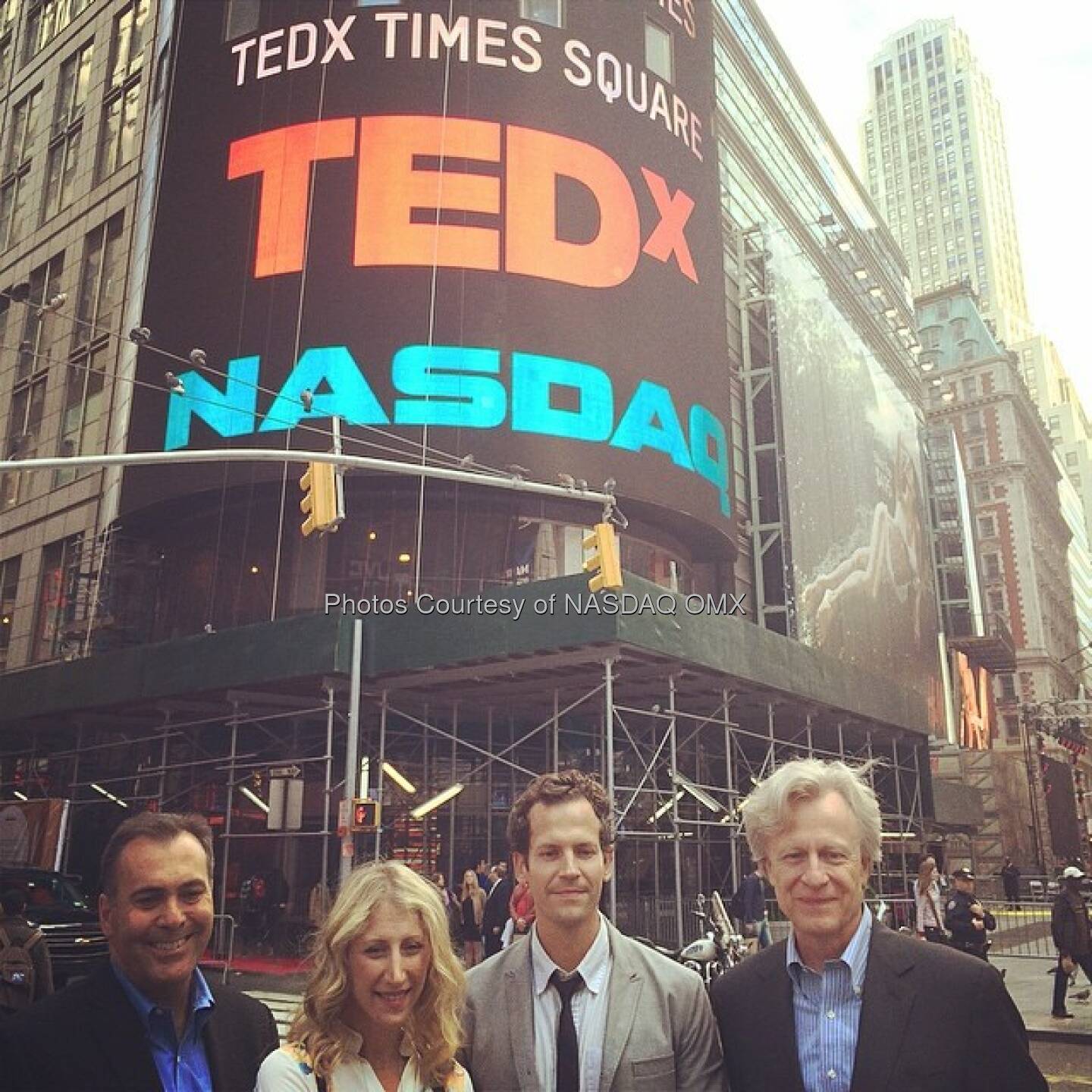 TEDxTimesSquare after Nasdaq closing bell! #tedx  Source: http://facebook.com/NASDAQ