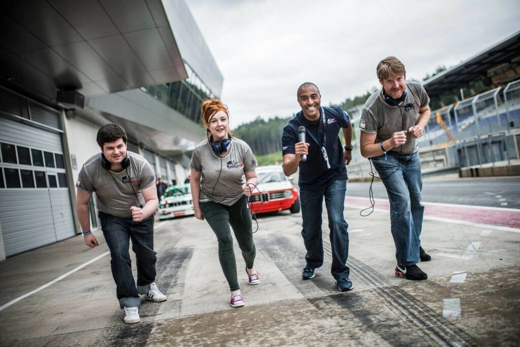 WorldRun Radio: Jo Davies, Chris Kirk , Mike King, © Wings for Life World Run / Red Bull (04.05.2014) 