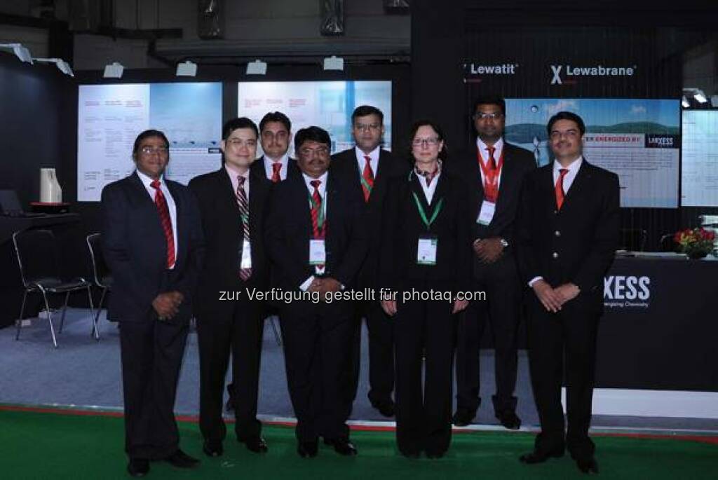 Lanxess bei dert Aquatech India 2014, New Delhi, on May 6 – 8, 2014. Source: http://facebook.com/LANXESS (06.05.2014) 