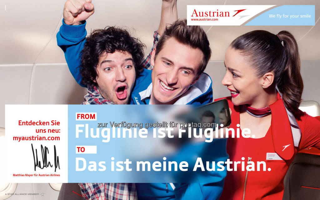 Matthias Mayer neues Austrian Airlines Werbegesicht (07.05.2014) 