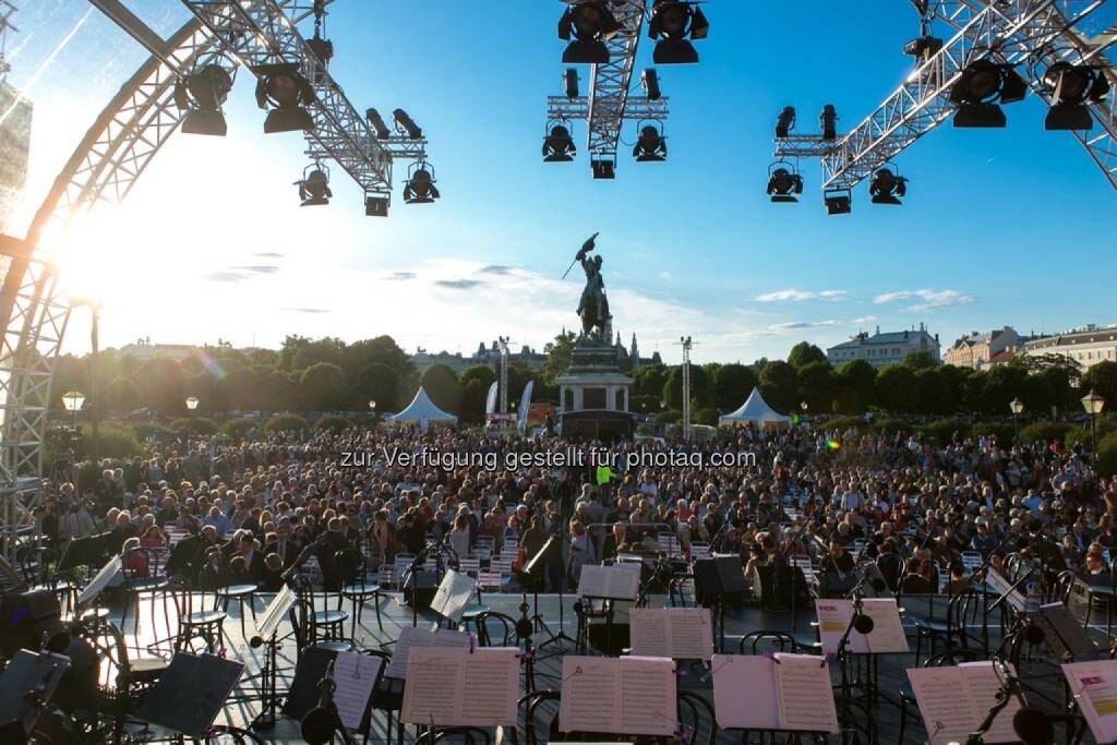 Blick von der Bühne, Fest der Freude 2014, © Martina Draper für Wiener Symphoniker (09.05.2014) 