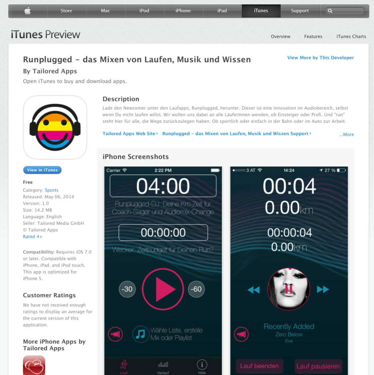 (WEB / APP) Download im iTunes-Store unter http://bit.ly/1lbuMA9 