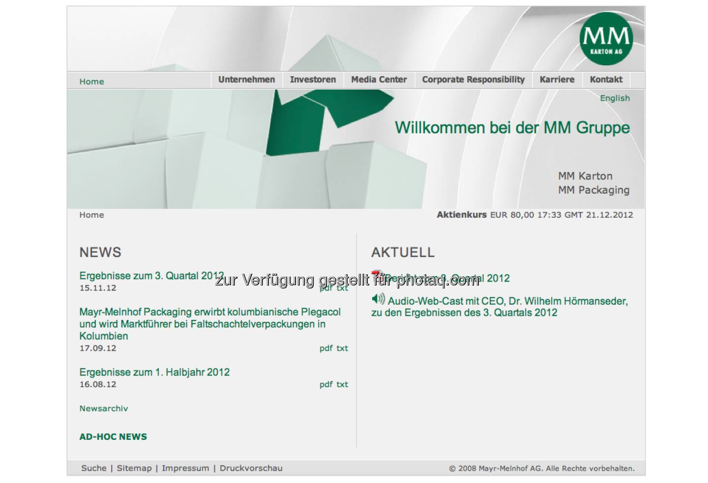 Mayr-Melnhof Homepage http://www.mayr-melnhof.com/