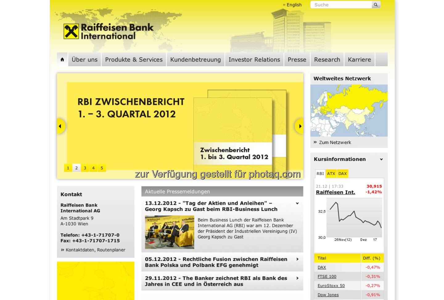 RBI Homepage http://www.rbinternational.com