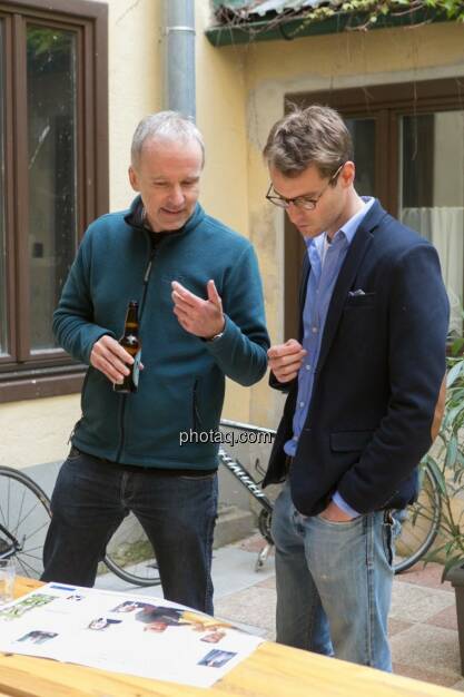 Christian Drastil, Constantin Simon (Nixe), © finanzmarktfoto.at/Martina Draper (15.05.2014) 