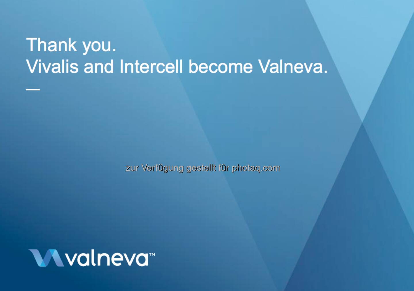 Valneva: Das Logo der Firma, die aus Vivalis und Intercell entstehen wird (c) Valneva